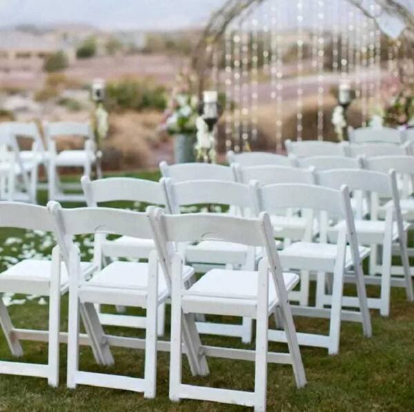 Resin garden chairs