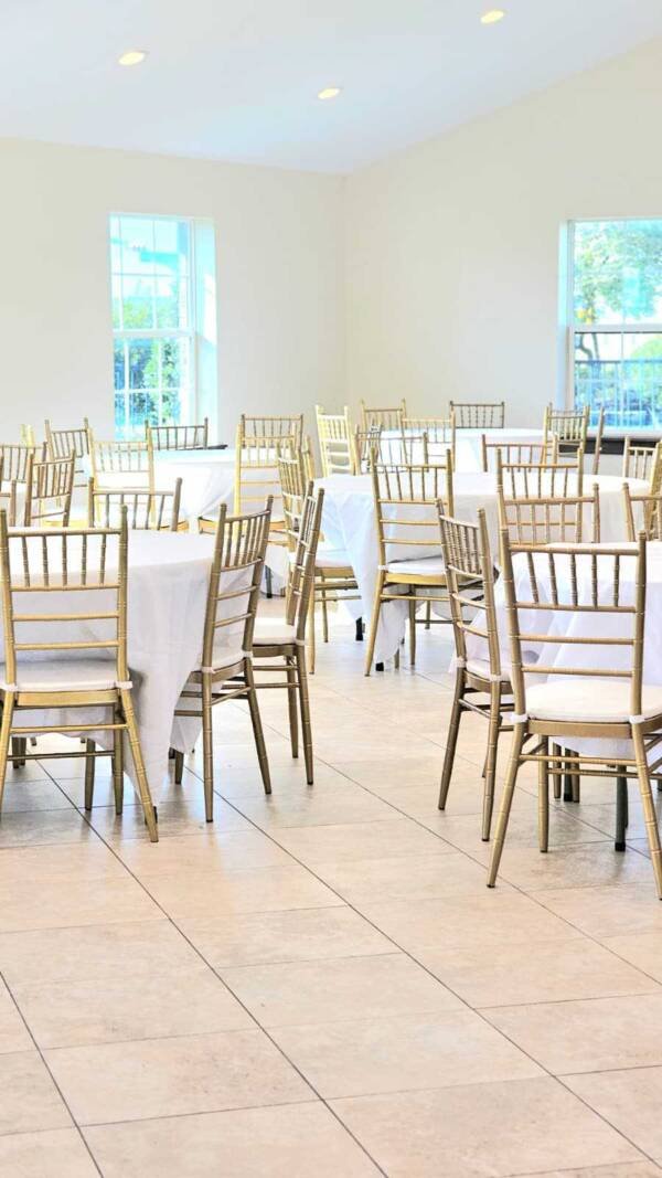 Gold chiavari chairs
