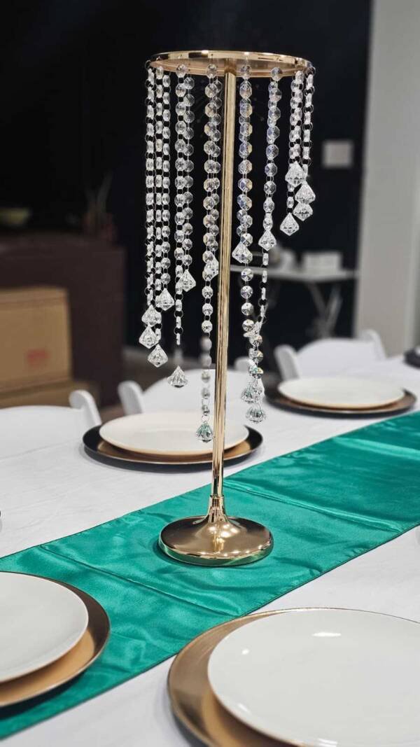 Beaded gold centerpiece
