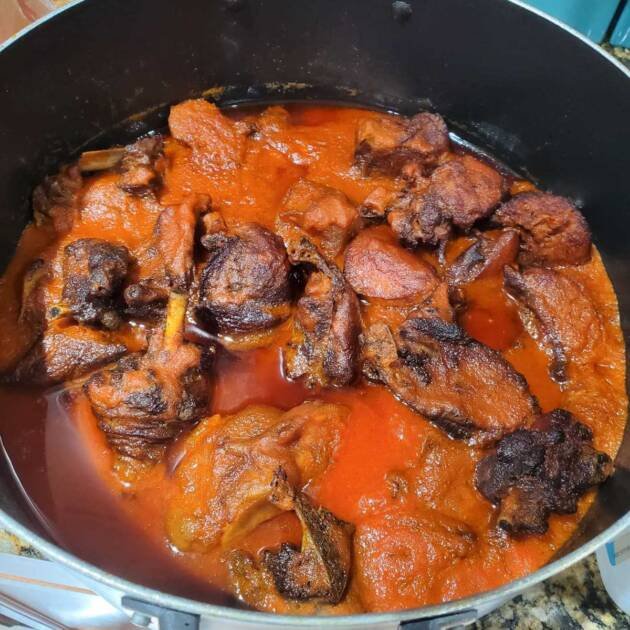 Stewed chicken