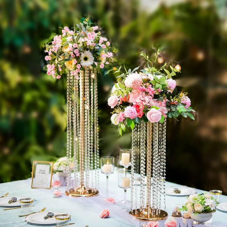 Crystal flower stand centrepieces