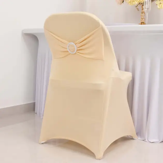Foldable chair cover ivory