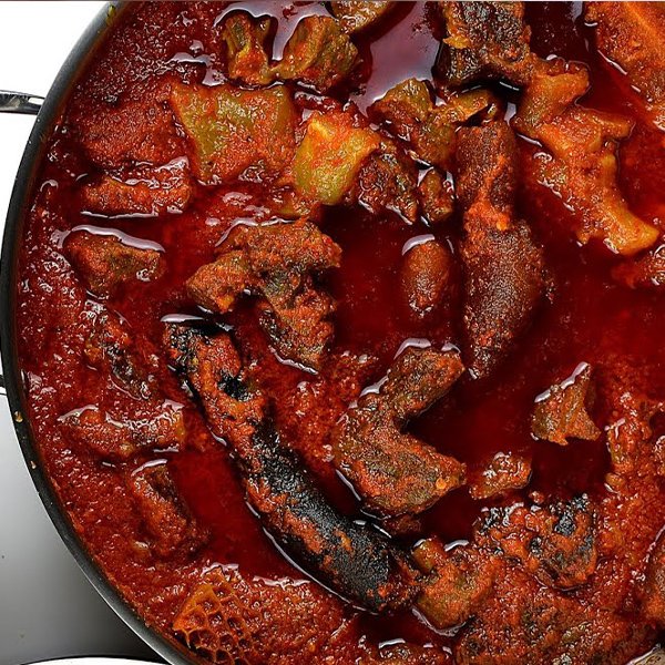 Stewed goat meat