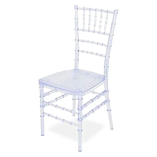 Clear resin chiavari chairs