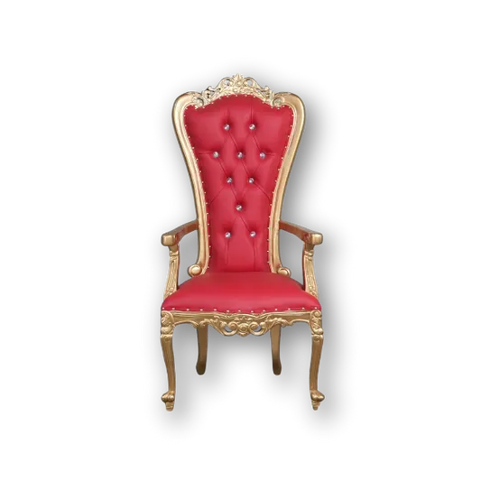 Throne chair, red